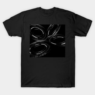 White fractal rings T-Shirt